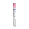 Vacutainer Blood Collection Tube with K2 EDTA, Plastic, Pink Hemogard Closure, Paper Cross-Match Label, 13 x 100 mm, 6 mL, 10.8 mg