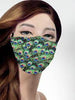 Pol Atteu Designer 90210 Face Mask Peacock Flock Lady Collection
