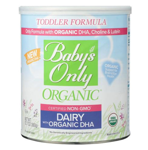 Baby's Only Organic Toddler Formula - Organic - Dairy - DHA and ARA - 12.7 oz.. - case of 6