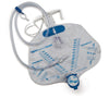 2, 000 mL Anti-Reflux Drainage Bag with 48" Tubing, Luer Lock Sampling Port, Tube Management with Sheet Clip, Enclosed Spout Drain and Bed Hook Hanger