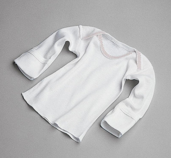 Baby Slipover Short Sleeve Shirt, White, 6 Month