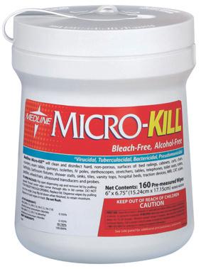 Micro-Kill Alcohol-Free Disinfectant Wipes, 6