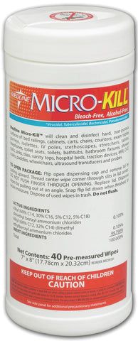 Micro-Kill Alcohol-Free Disinfectant Wipes, 7