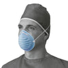 Cone-Style Surgical Face Mask with 1 Band, Blue