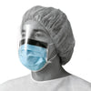 Basic Procedure Face Mask with Shield, Anti-Fog Strip and Ear Loops, Blue