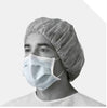 Fluid resistant face mask with earloops