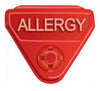 In-A-Snap Alert ID Band with Plastic Clasp, "Allergy" Preprinted, Adult / Pediatric, Red