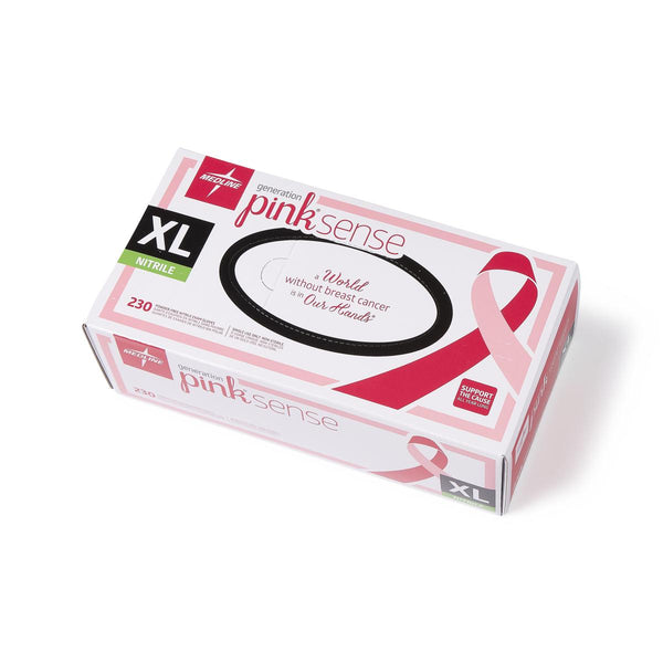 XL Generation Pink Sense Powder-Free Nitrile Exam Gloves, Size XL