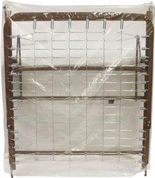 Clear Plastic Split Spring Bed Cover, 1 mil