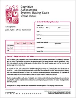 CAS2: Rating Scale - Rating Form (25)