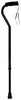 ProBasics Offset Cane with Strap (Black), 300 lb Weight Capacity, 10/cs