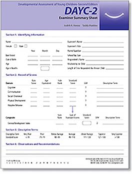 DAYC-2: Examiner Summary Sheet (25)