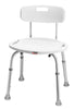 Carex Adjustable Bath & Shower Seat with Back