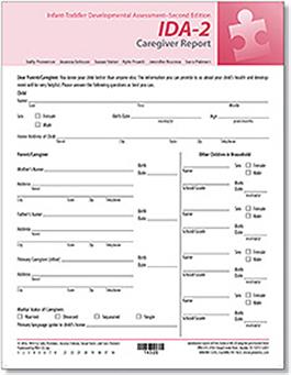 IDA-2 Parent Report Forms (25)