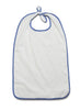 Ez Tie Terry-Cloth Bib, Adult, 12 oz., 21" x 38", White
