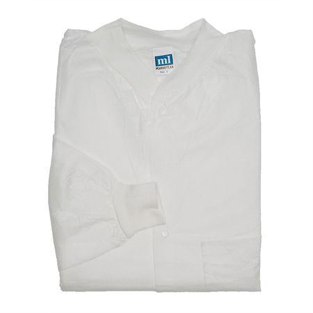 Disposable Lightweight Lab Jacket by Marketlab MKA15212WH