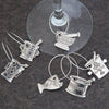 Mortar and Pestle Wine Charms, Set of Six
