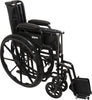 Wheelchair with 16" x 16" Seat, Flip-Back Desk Arms, Swing-Away Footrests