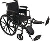 Wheelchair with 16" x 16" Seat, Flip-Up Height Adj Desk Arms, Elevating Legrests